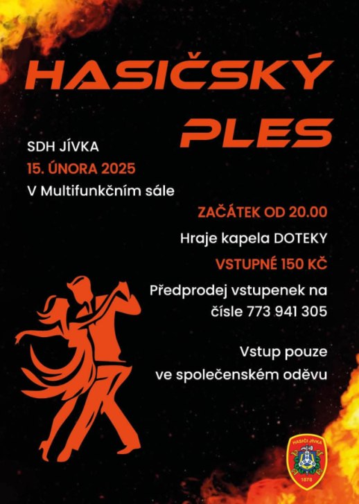 Hasičský ples 15.2.2025